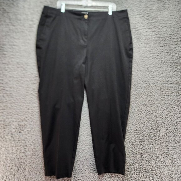 J. Jill Pants Womens 20 Black Stretch Polyester Blend Trousers - Picture 1 of 12